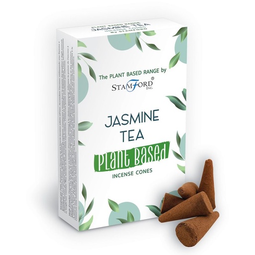[SPBiC-02] Conos de Incienso a Base de Plantas - Té de jazmín