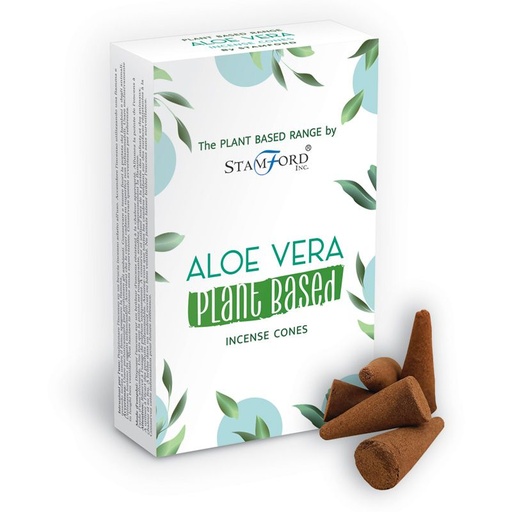 [SPBiC-07] Conos de Incienso a Base de Plantas -  Aloe Vera