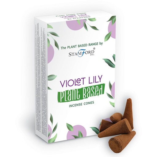 [SPBiC-12] Conos de Incienso a Base de Plantas - Violeta Lilly