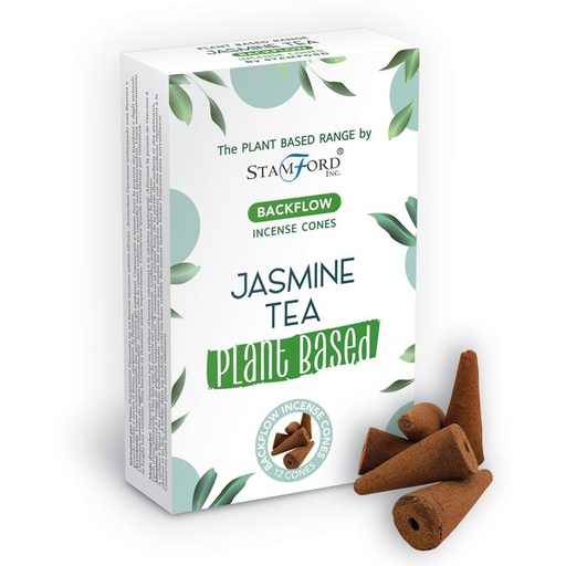 [SPBBF-02] Conos de Incienso de Reflujo a Base de Plantas - Té de Jazmín