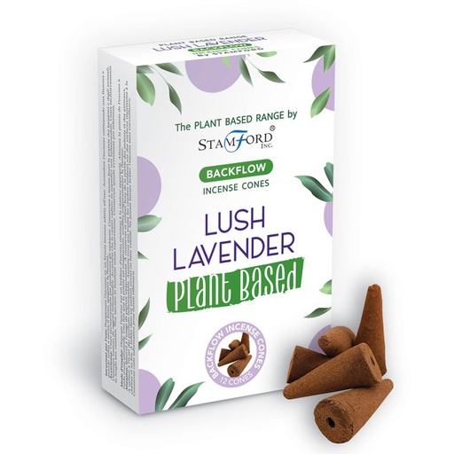 [SPBBF-03] Conos de Incienso de Reflujo a Base de Plantas - Lavanda Exuberante