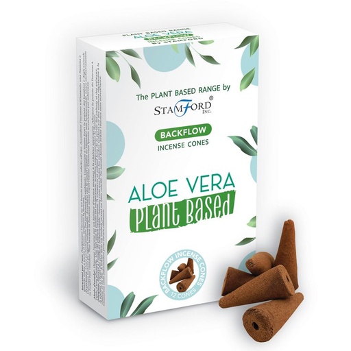 [SPBBF-07] Conos de Incienso de Reflujo a Base de Plantas - Aloe Vera