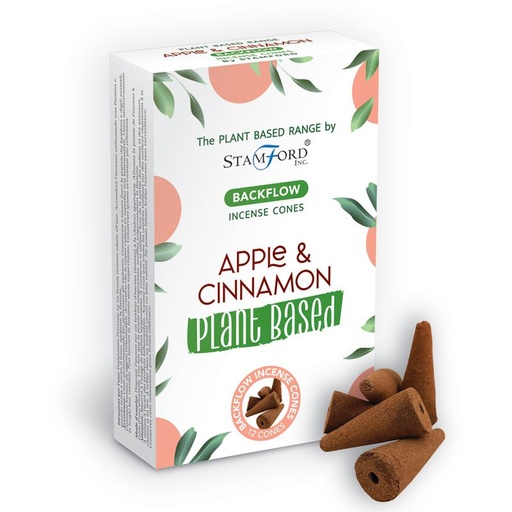 [SPBBF-08] Conos de Incienso de Reflujo a Base de Plantas - Manzana y Canela